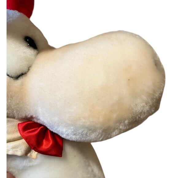 Vtg OPUS Christmas Plush w/ Reindeer Antlers Opus n Bill 13” Toy Stuffed Animal - Picture 9 of 9